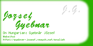 jozsef gyebnar business card